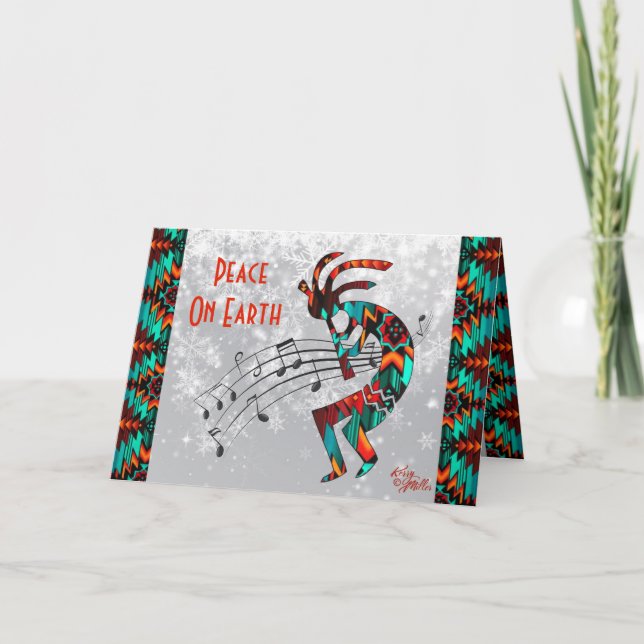 Southwest Kokopelli Holiday Card (Front)
