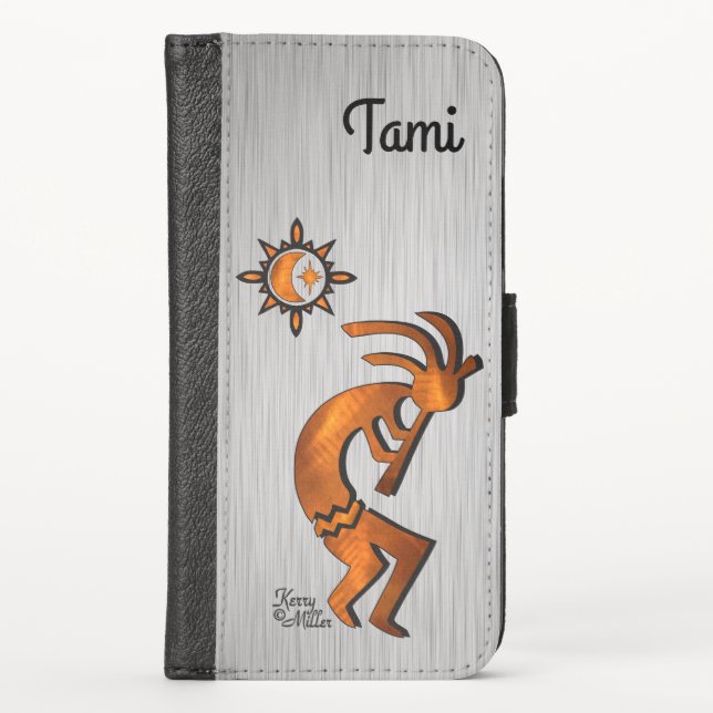 Southwest Kokopelli iPhone Wallet Case (Front)