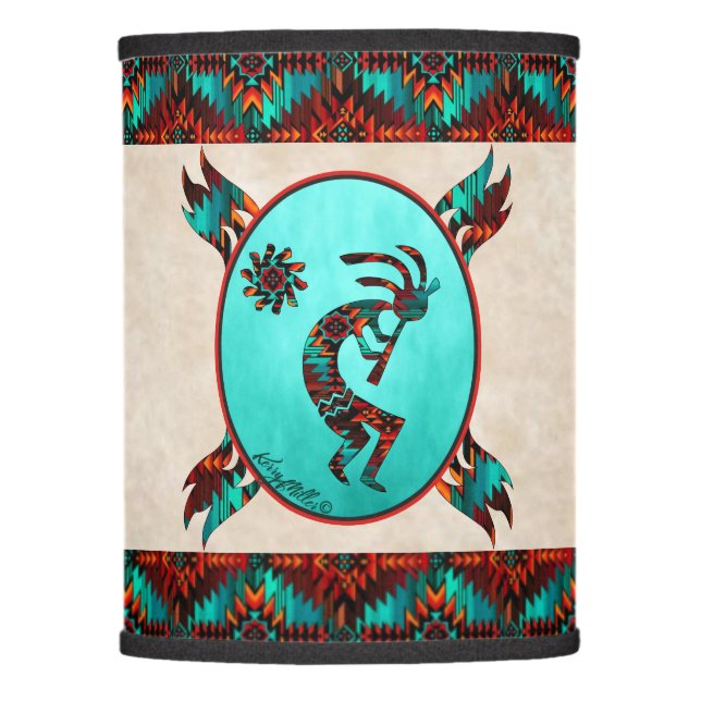 Southwest Kokopelli  Lamp Shade (Front)