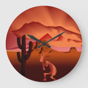 Southwest Kokopelli Large Clock