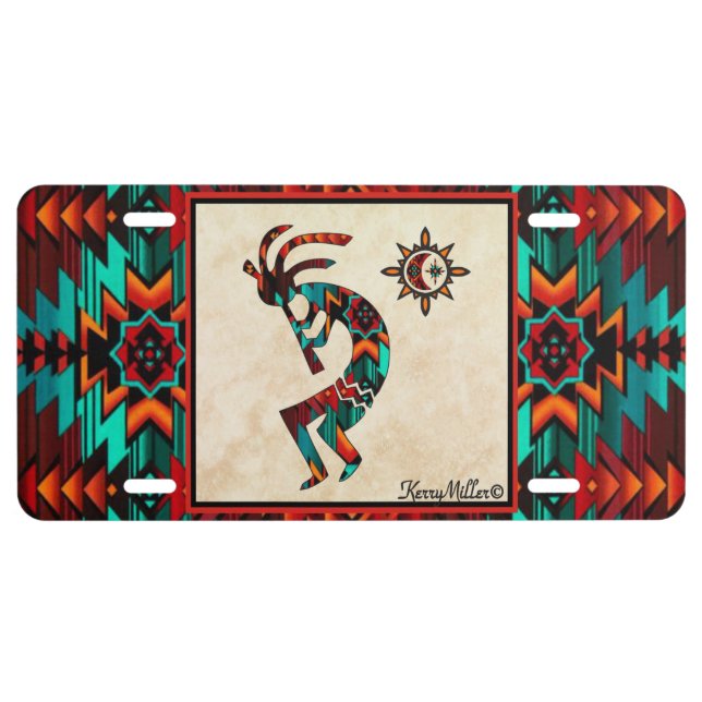 Southwest Kokopelli License Plate (Front)