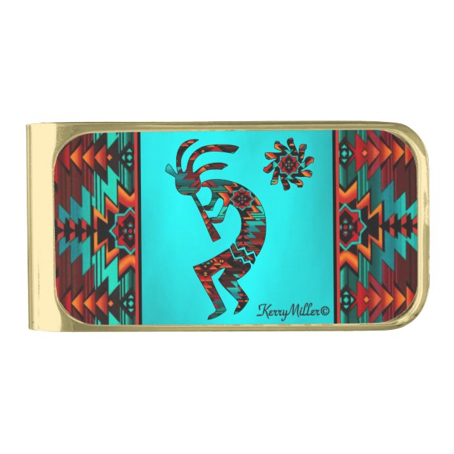 Southwest Kokopelli Money Clip (Front)