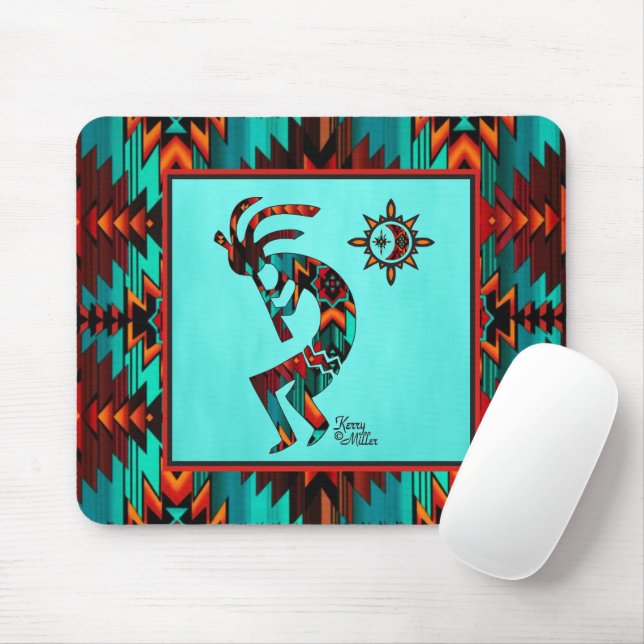 Southwest Kokopelli Mouse Pad (With Mouse)