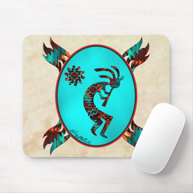 Southwest Kokopelli Mouse Pad (With Mouse)