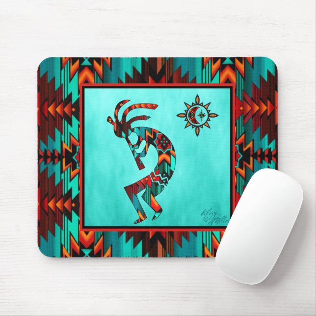 Southwest Kokopelli Mouse Pad (With Mouse)