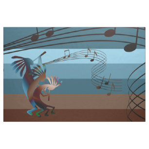Southwest Kokopelli Music Fabric
