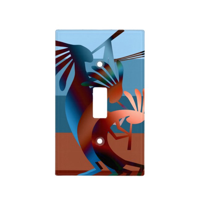 Southwest Kokopelli Music  Light Switch Cover (Front)