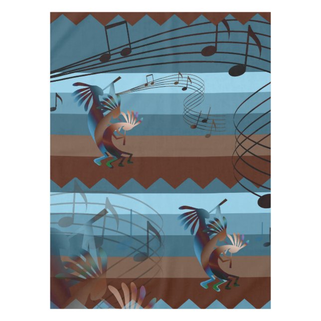 Southwest Kokopelli Music S Tablecloth (Front)