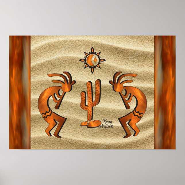Southwest Kokopelli Poster (Front)