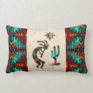 Southwest Kokopelli Throw Pillow