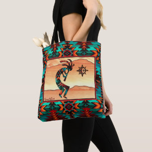 Southwest Kokopelli Tote Bag