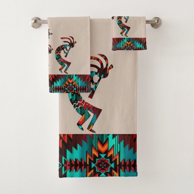 Southwest KokopelliTowel Bath Towel Set (Insitu)