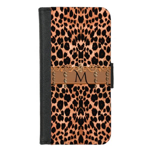 Southwest Leopard Monogram iPhone Wallet Case