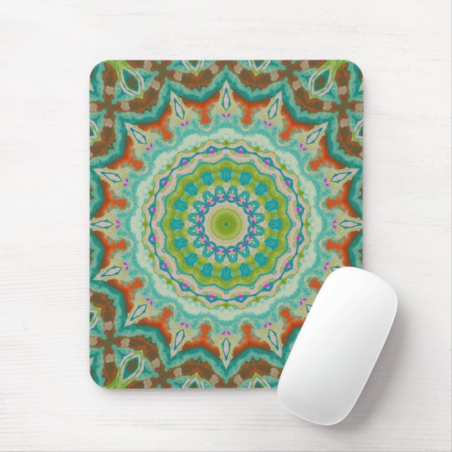 Southwest Mandala 2  Mouse Pad (With Mouse)