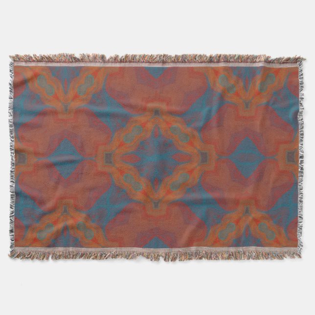 Southwest Mandala Throw Blanket (Front)