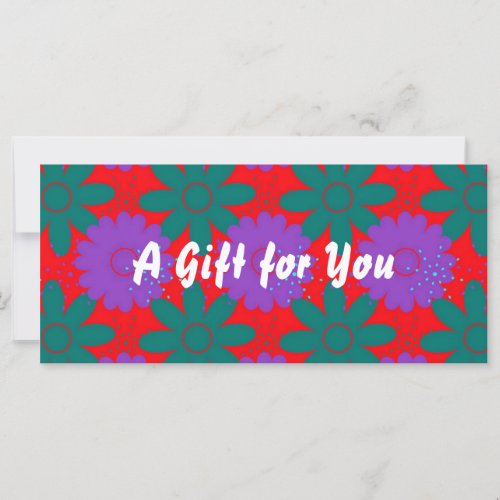 Southwest Megafiori gift certificate template