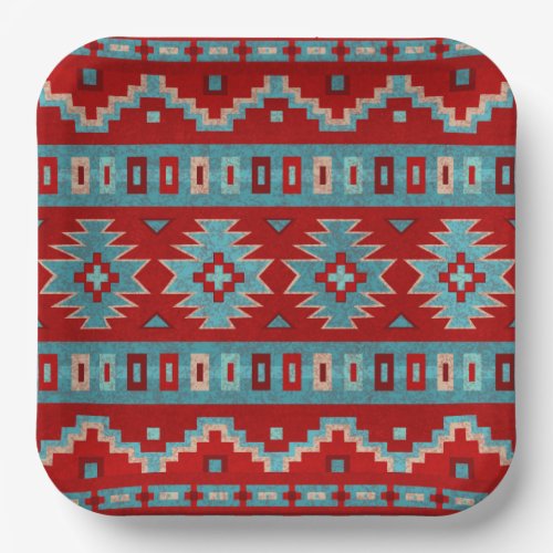 Southwest Mesas Geometric Print Paper Plates