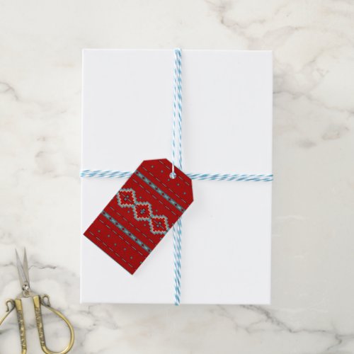 Southwest Mesas Red and Turquoise Gift Tags