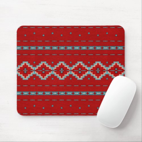 Southwest Mesas Red and Turquoise Mouse Pad