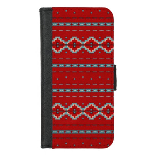 Southwest Mesas Red  Turquoise Phone Wallet Case