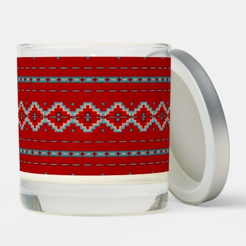 Southwest Mesas Red  Turquoise Scented Candle