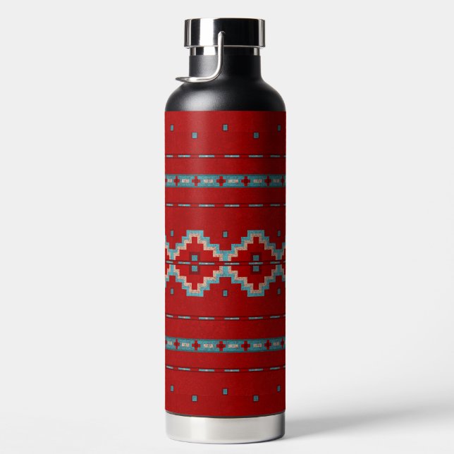 Southwest Mesas Red & Turquoise Water Bottle (Right)