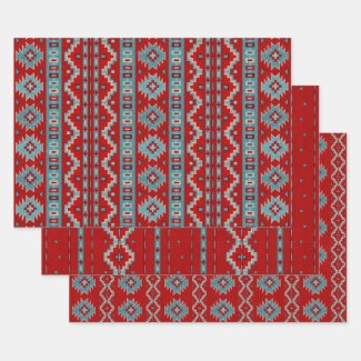 Southwest Mesas Red & Turquoise