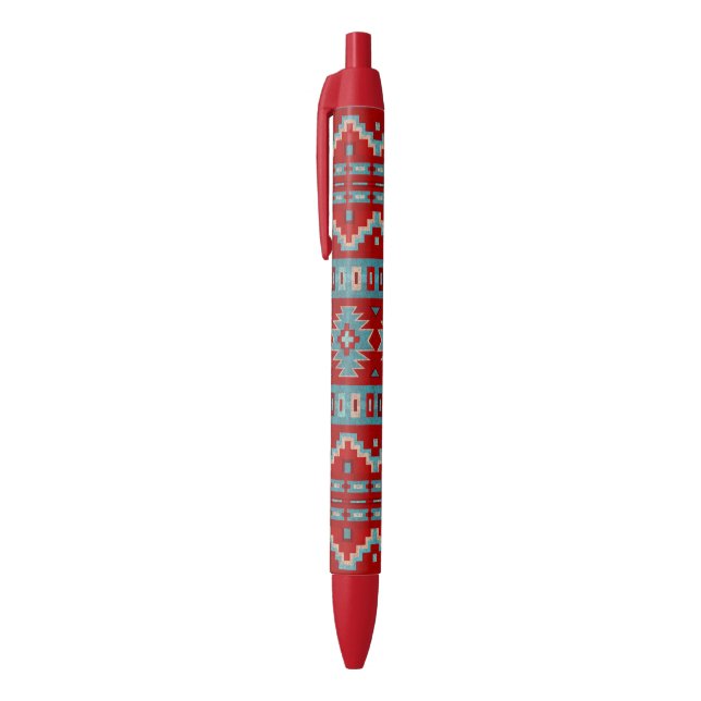 Southwest Mesas Turquoise & Red Pen (Top (Vertical))