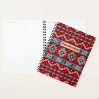 Southwest Mesas Turquoise & Red Personalized