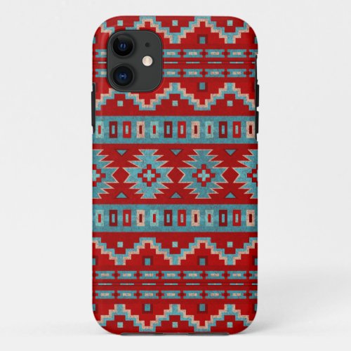 Southwest Mesas Turquoise  Red Phone Case