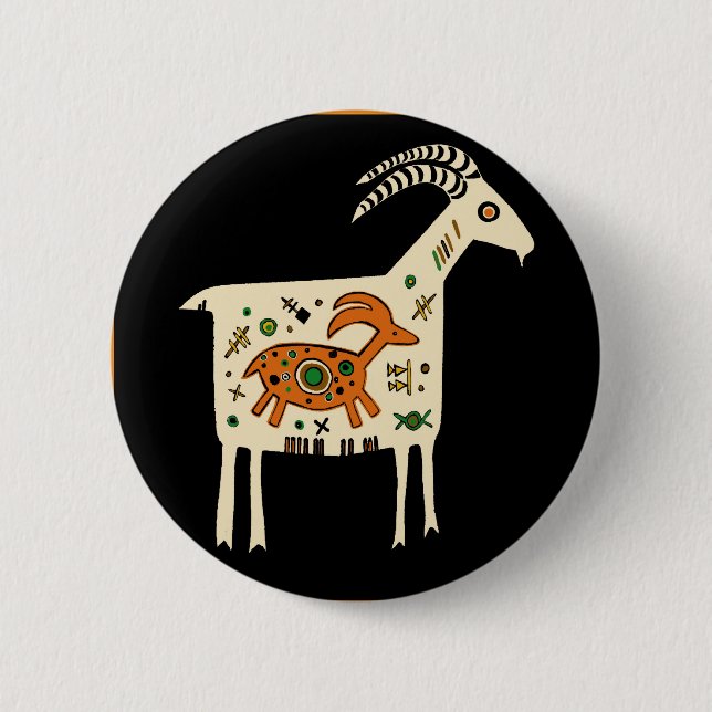 Southwest Mountain Mama Pinback Button (Front)