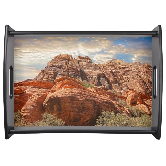 Southwest Mountain Scene Serving Tray (Front)