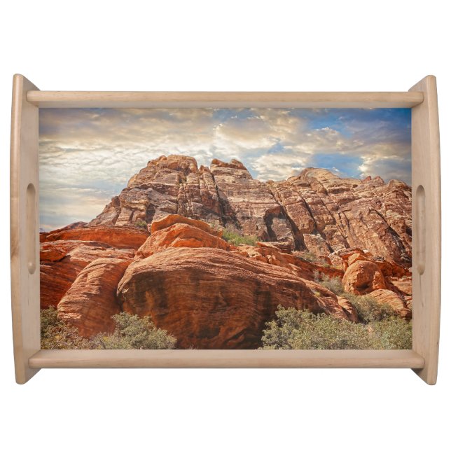 Southwest Mountain Scene Serving Tray (Front)