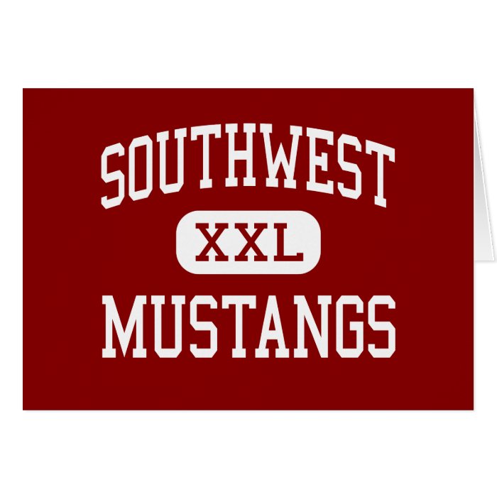 Southwest   Mustangs   Junior   Little Rock Greeting Cards