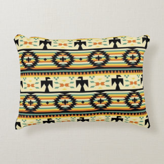 Southwest Native American Bird Pattern Decorative Pillow