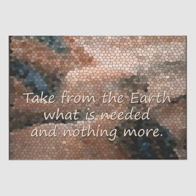 Southwest Native American  Earth Tissue Paper (Front)