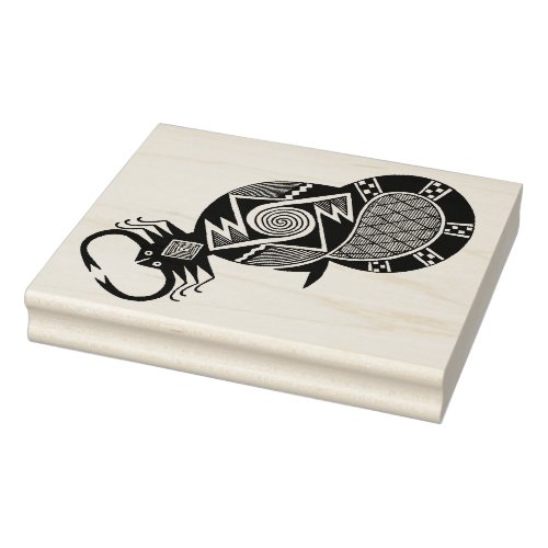 Southwest Native American Mimbres Tribal Scorpion Rubber Stamp