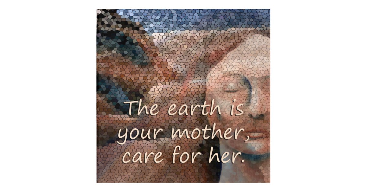 Southwest Native American Mother Earth Acrylic Sq Acrylic Print Zazzle Com