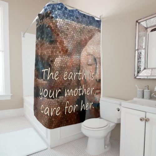 Southwest Native American Mother Earth Curtain