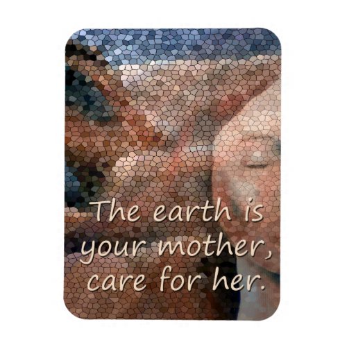 Southwest Native American Mother Earth Lg M Magnet