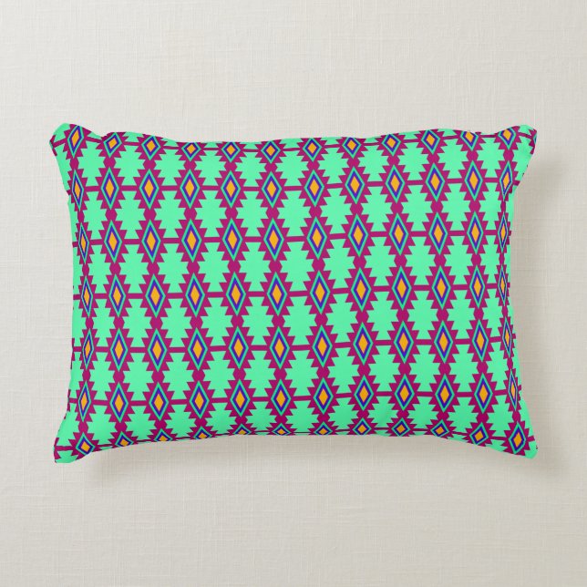 Southwest Native American Pattern Decorative Pillow (Front)