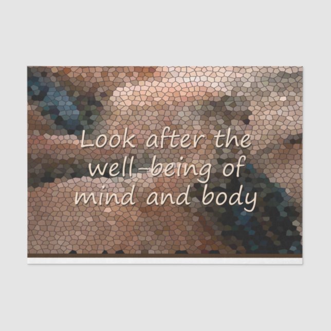 Southwest Native American Well Being Decoupage Tissue Paper (Front)