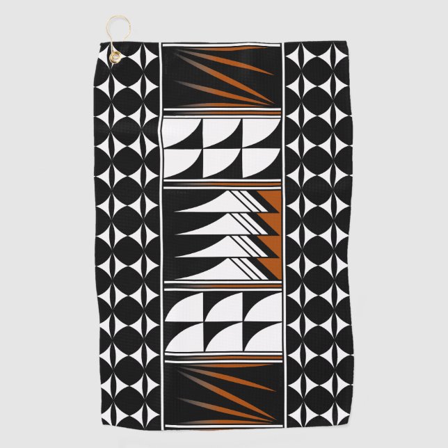 Southwest Native Feather Blessing Golf Towel (Front)