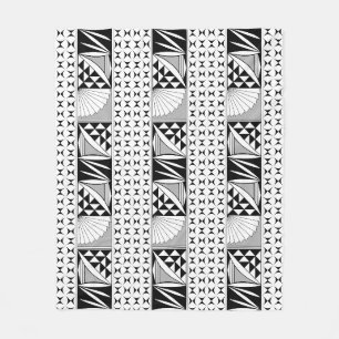 Southwest Native Sunrise in Gray Fleece Blanket