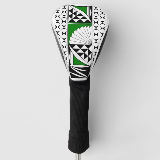 Southwest Native Sunrise in Green Golf Head Cover (Front)