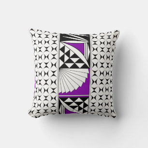 Southwest Native Sunrise in Purple Throw Pillow