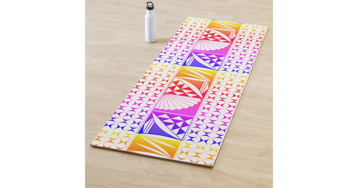 Southwest Native Sunrise in Rainbow Yoga Mat | Zazzle