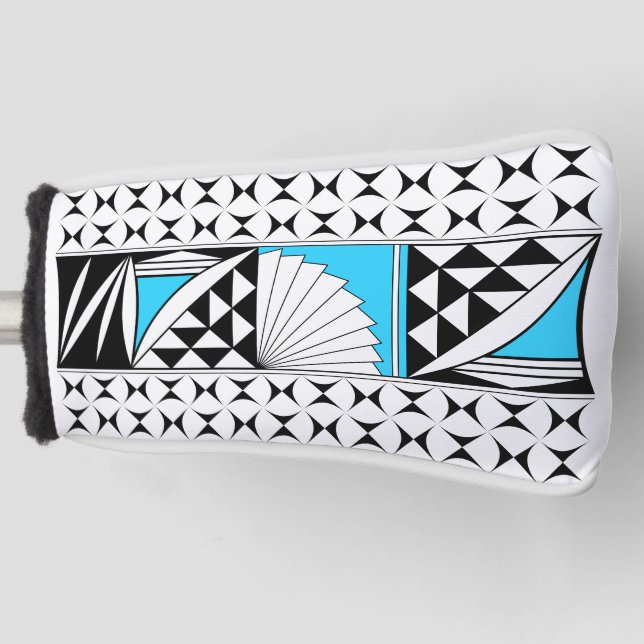 Southwest Native Sunrise in Turquoise Golf Head Cover (Front)
