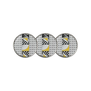 Southwest Native Sunrise in Yellow Golf Ball Marker