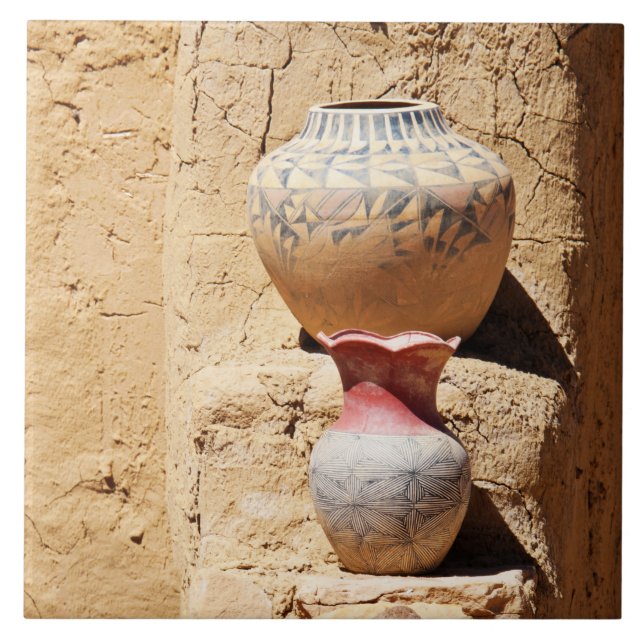 Southwest Navajo Pottery Ceramic Tile (Front)